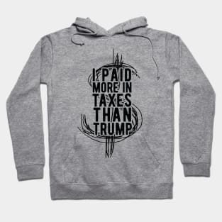 I Paid More Taxes Than Trump president 2020 Hoodie